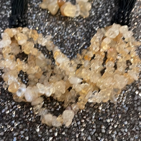 Yellow citrine necklace with matching bracelet - Picture 2 of 2